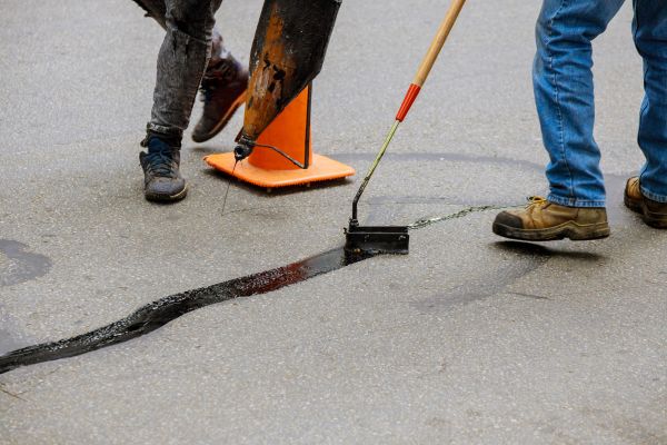 Parking Lot Crack Sealing in Carmel